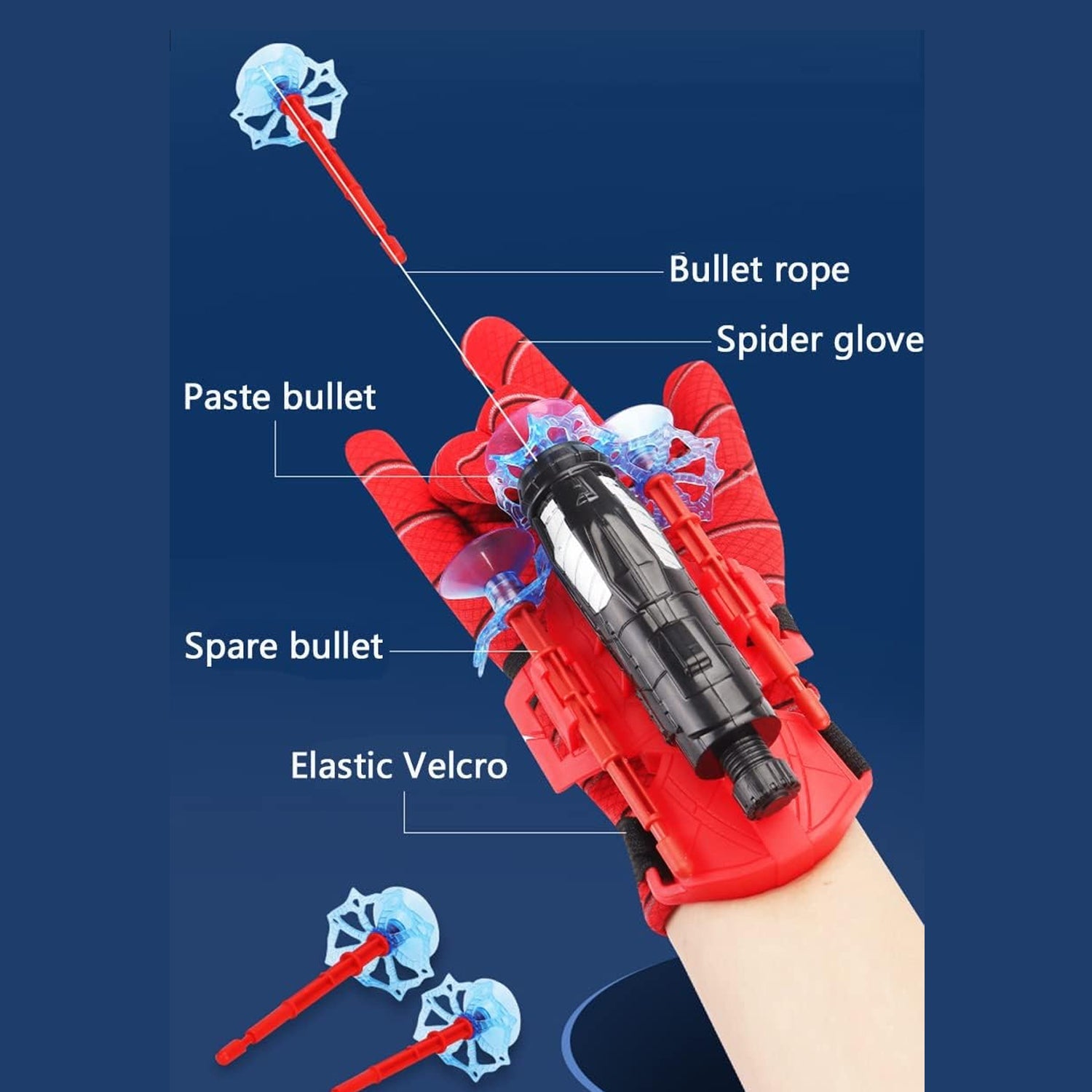 Web Shooter Toy for Kids Fans, Launcher Wrist Gloves Toys For Kids, Boys Superhero Gloves Role-Play Toy Cosplay, Sticky Wall Soft Bomb Funny Children's Educational Toys Web Shooter Toy for Kids Fans, Launcher Wrist Gloves Toys For Kids, Boys Superhero Gloves Role-Play Toy Cosplay, Sticky Wall Soft Bomb Funny Children's Educational Toys